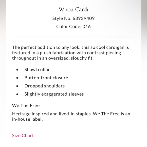 NWT Free People Woah Cardi sz XS - Picture 6 of 6